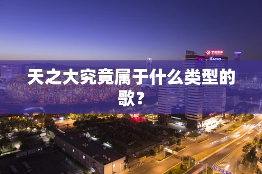 天之大究竟属于什么类型的歌？