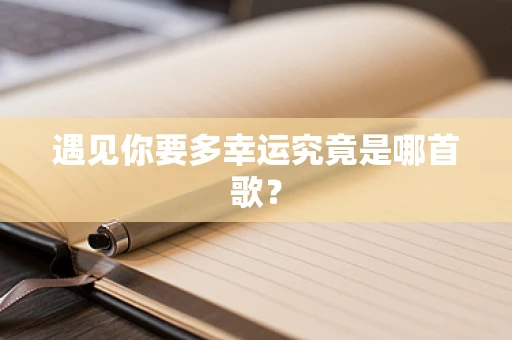 遇见你要多幸运究竟是哪首歌？