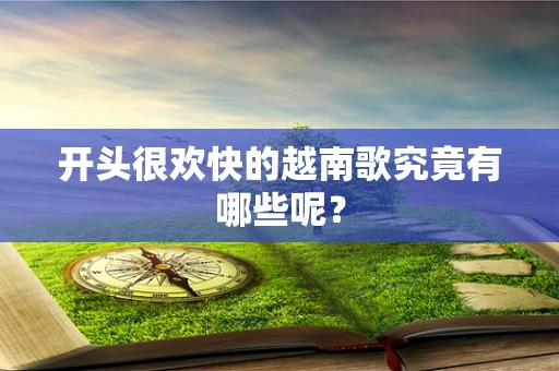 开头很欢快的越南歌究竟有哪些呢？