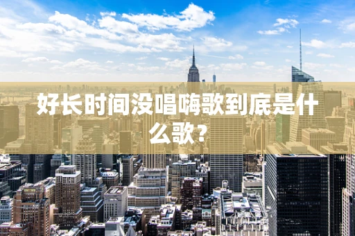 好长时间没唱嗨歌到底是什么歌？