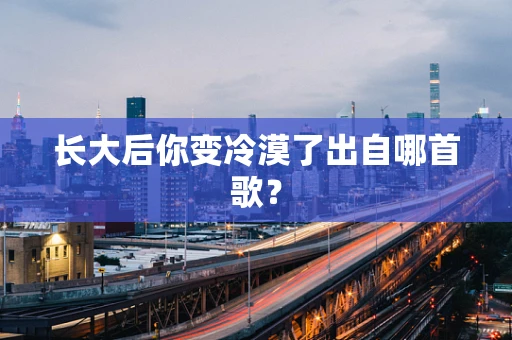 长大后你变冷漠了出自哪首歌？