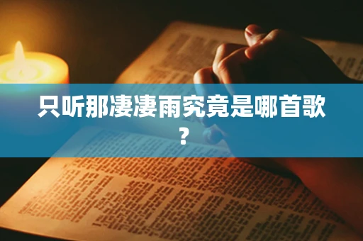 只听那凄凄雨究竟是哪首歌？