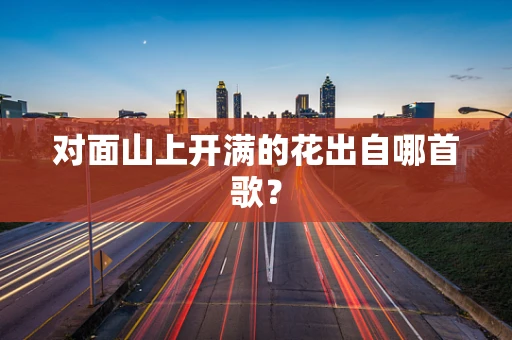 对面山上开满的花出自哪首歌？