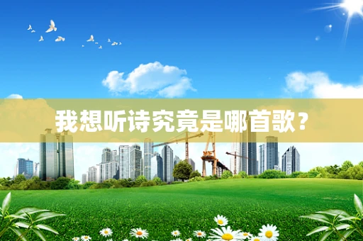 我想听诗究竟是哪首歌？