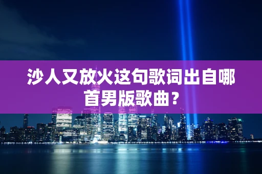 沙人又放火这句歌词出自哪首男版歌曲？