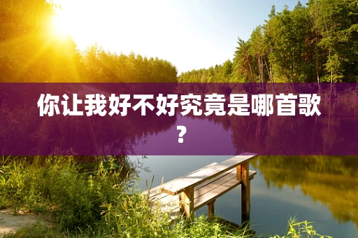 你让我好不好究竟是哪首歌？
