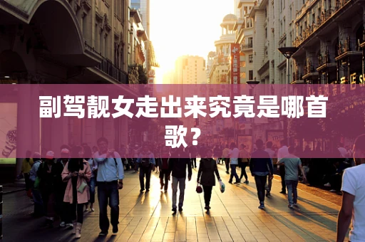 副驾靓女走出来究竟是哪首歌？