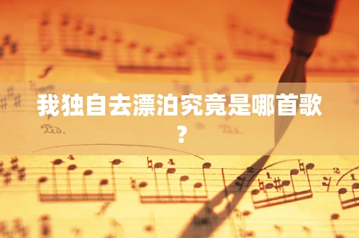 我独自去漂泊究竟是哪首歌？