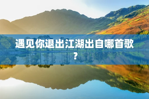 遇见你退出江湖出自哪首歌？