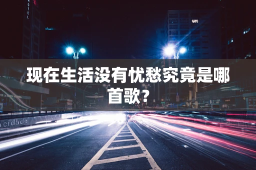 现在生活没有忧愁究竟是哪首歌？