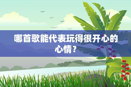 哪首歌能代表玩得很开心的心情？