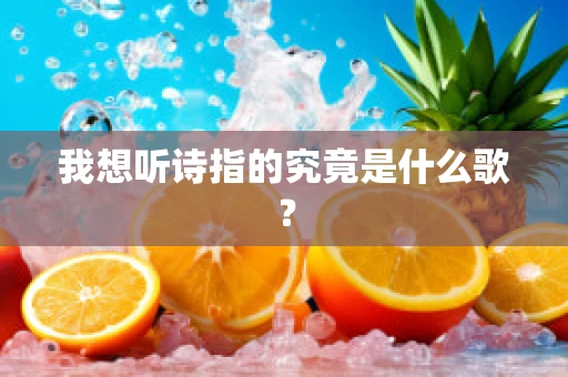 我想听诗指的究竟是什么歌？