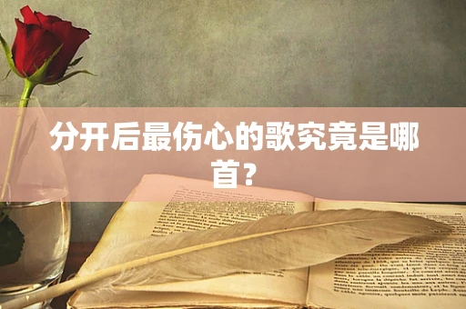 分开后最伤心的歌究竟是哪首？