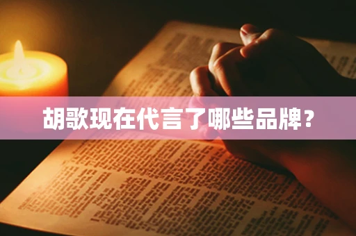 胡歌现在代言了哪些品牌？