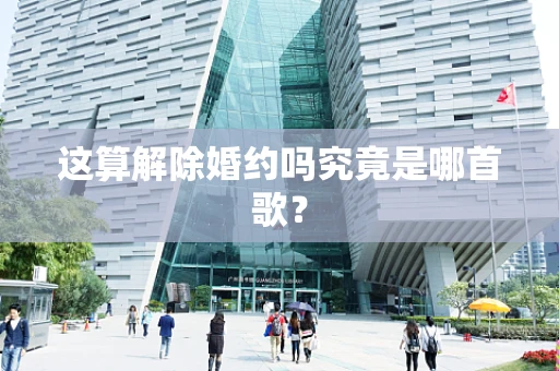 这算解除婚约吗究竟是哪首歌？