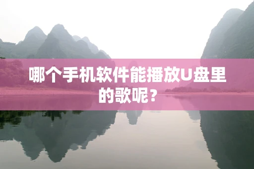 哪个手机软件能播放U盘里的歌呢？