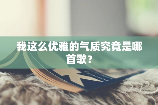 我这么优雅的气质究竟是哪首歌？