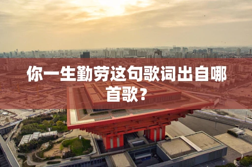 你一生勤劳这句歌词出自哪首歌？