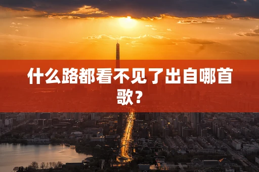 什么路都看不见了出自哪首歌？