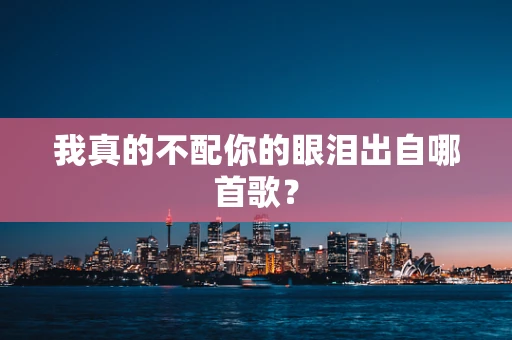 我真的不配你的眼泪出自哪首歌？