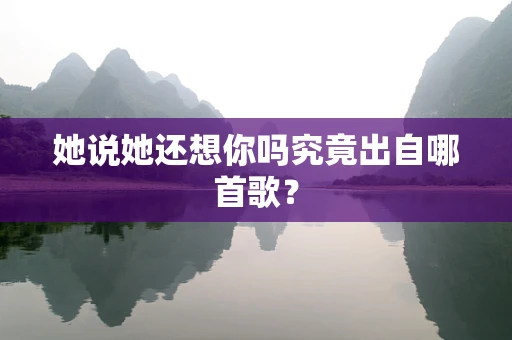她说她还想你吗究竟出自哪首歌？