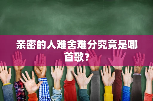 亲密的人难舍难分究竟是哪首歌？