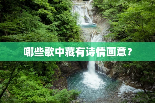 哪些歌中藏有诗情画意？