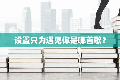 设置只为遇见你是哪首歌？