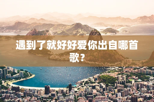 遇到了就好好爱你出自哪首歌？