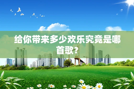 给你带来多少欢乐究竟是哪首歌？