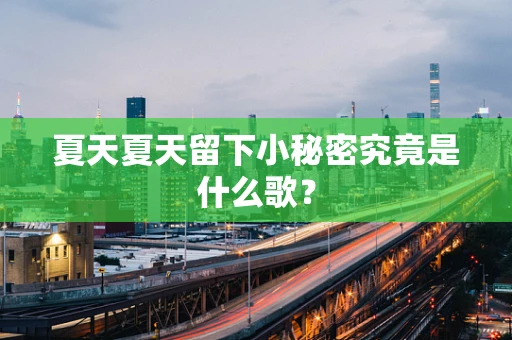 夏天夏天留下小秘密究竟是什么歌？