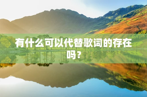 有什么可以代替歌词的存在吗？