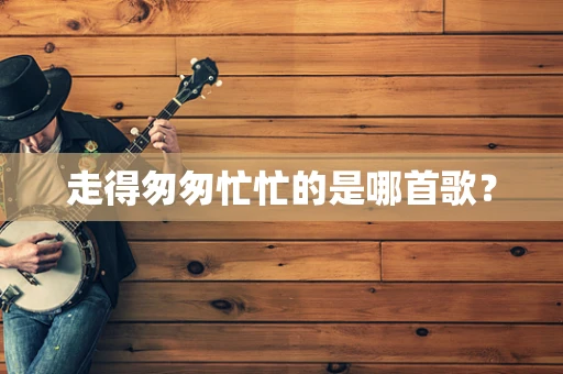 走得匆匆忙忙的是哪首歌？