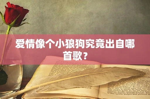 爱情像个小狼狗究竟出自哪首歌？