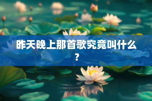 昨天晚上那首歌究竟叫什么？