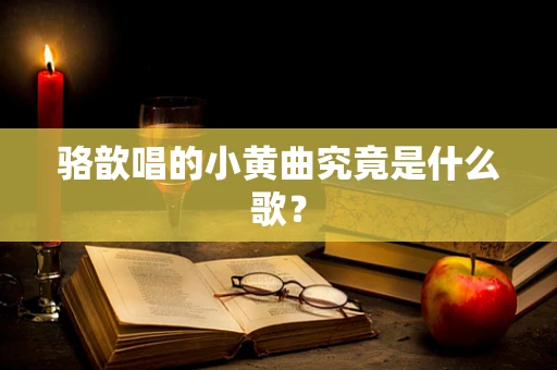 骆歆唱的小黄曲究竟是什么歌？