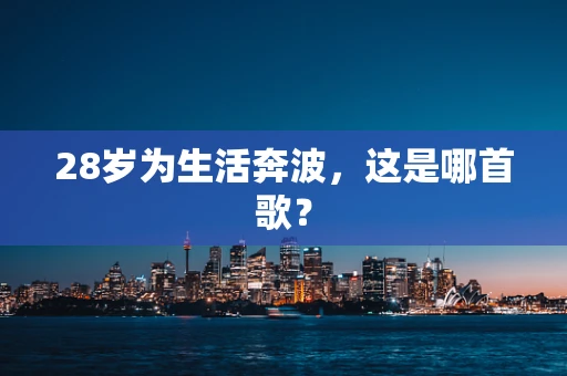 28岁为生活奔波，这是哪首歌？