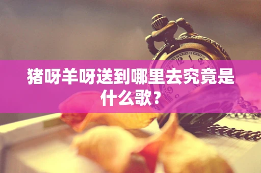 猪呀羊呀送到哪里去究竟是什么歌？