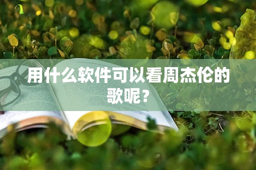 用什么软件可以看周杰伦的歌呢？