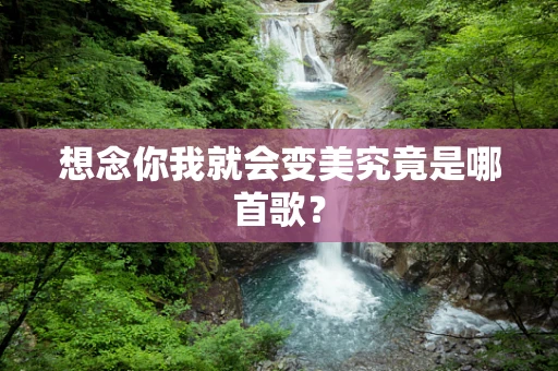 想念你我就会变美究竟是哪首歌？