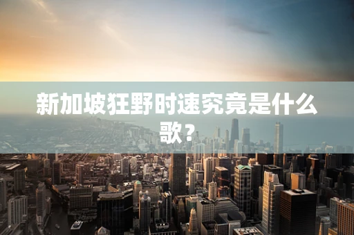 新加坡狂野时速究竟是什么歌？