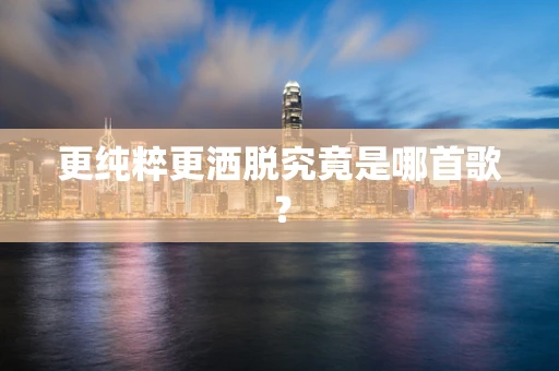 更纯粹更洒脱究竟是哪首歌？