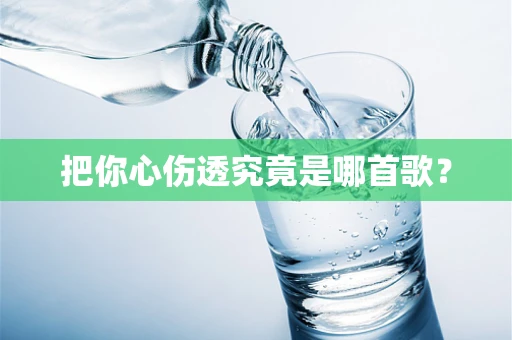 把你心伤透究竟是哪首歌？