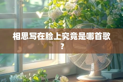 相思写在脸上究竟是哪首歌？