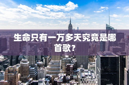 生命只有一万多天究竟是哪首歌？