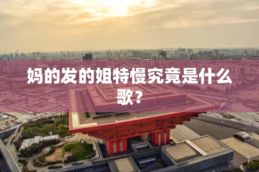 妈的发的姐特慢究竟是什么歌？