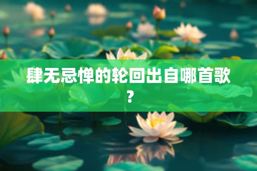 肆无忌惮的轮回出自哪首歌？