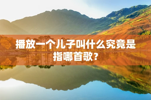 播放一个儿子叫什么究竟是指哪首歌？
