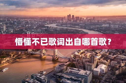 懵懂不已歌词出自哪首歌？