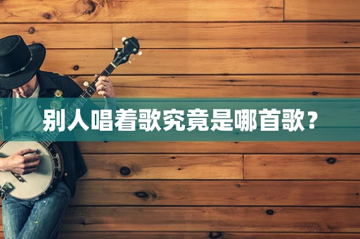 别人唱着歌究竟是哪首歌？